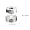 2pcs Stainless Steel Tea Warmer Teapot Milk Warmer Tea Stove Warmer Candle Stand Tea Heater Teapot Warmer (Silver) view 3