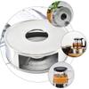 2pcs Stainless Steel Tea Warmer Teapot Milk Warmer Tea Stove Warmer Candle Stand Tea Heater Teapot Warmer (Silver) view 4