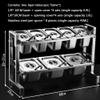 Stainless Steel Jam Box Servings Pot Rack, Special Rectangular Pot for Milk Tea Shop, Small Seasoning Box, Sauce Box, Double-Layer Rack,A () view 2