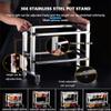 Stainless Steel Jam Box Servings Pot Rack, Special Rectangular Pot for Milk Tea Shop, Small Seasoning Box, Sauce Box, Double-Layer Rack,A () view 3