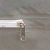 Zipper Fitted Sheet Made of 100% Pure Microfiber Fabric Super Soft- King Size Upto 6 Inch Deep Pocket- Light Grey Color, KLMF-ZF11C-248 view 3