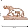 SAI KRIPA Gift GALARY Elephant Family on Mountain Antique Design Sculpture for Home Decor Showpiece Figurine view 3