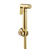Hand Shower for Toilet Set Handheld Bidet Sprayer Kit Cloth Diaper Sprayer Gold with Hose No Drilling Brass Toilet Spray Gun Set view 1