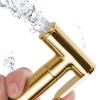 Hand Shower for Toilet Set Handheld Bidet Sprayer Kit Cloth Diaper Sprayer Gold with Hose No Drilling Brass Toilet Spray Gun Set view 3