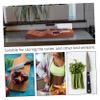 Mikinona 1pc Wooden Knife Holder Kitchen Knife Storage Rack for Kitchen Organization and Storage view 2