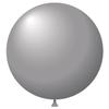 17" Large Metallic Silver Latex Balloons - Premium Round Balloons for Festive Auto Decor - Large Balloons with Long-Lasting Flight and Easy-to-Tie Long Necks - Bulk Pack of 216 Balloons view 1