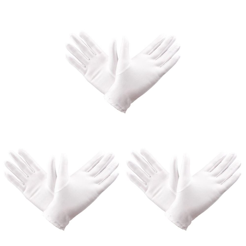 FOMIYES 9pairs Elastic Spandex Women Fingerless Gloves Firm Grip for Cold Weather Jewelry Inspection Gloves Breathable Performance
