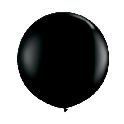 17" Large Metallic Black Latex Balloons - Premium Round Balloons for Festive Auto Decor - Large Balloons with Long-Lasting Flight and Easy-to-Tie Long Necks - Bulk Pack of 216 Balloons