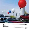 17" Large Metallic Black Latex Balloons - Premium Round Balloons for Festive Auto Decor - Large Balloons with Long-Lasting Flight and Easy-to-Tie Long Necks - Bulk Pack of 216 Balloons view 4