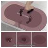 Generic Bath Mat Bathroom Rug Super Absorbent Non Slip Carpet Rubber Backing Quick Dry Stain Resistant Bath Mat Easy Care Clean Shower Rug Bathtub Room Simple Kitchen Doormat view 3