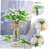 ABOOFAN Realistic Plastic Lily of The Valley Bouquet 10 Sets Artificial Flower Filler for Decor view 2