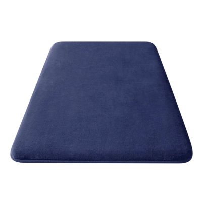 Coral Velvet Solid Color Floor Mat-Bathroom Living Room Entrance Water Absorbing and Non Slip Mat- Bedroom Floor Mat-Carpet