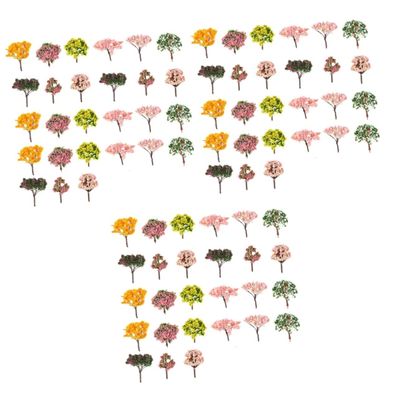 DECHOUS 81pcs Realistic Artificial Flower Decoration Accessories Micro Landscape Simulation Trees for Room Decor