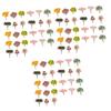 DECHOUS 81pcs Realistic Artificial Flower Decoration Accessories Micro Landscape Simulation Trees for Room Decor view 1