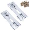 Li-TianFeng 2 Pack Sectional Couch Connectors Metal Couch Clips Sofa Connector Interlocking Furniture Connector with Screws view 1