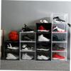 Zerodeko Shoe Storage Box with Lid, Sturdy PP Organizer view 4