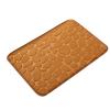 Generic Memory Foam Bath Mat Massage Stone Embossed Bathroom Rugs Super Water Absorbent Machine Washable Bath Rugs Non-Slip Bath Mat Entrance Bedroom Floor Carpet Doormats Living Room, 60x40cm, Khaki view 1