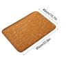 Generic Memory Foam Bath Mat Massage Stone Embossed Bathroom Rugs Super Water Absorbent Machine Washable Bath Rugs Non-Slip Bath Mat Entrance Bedroom Floor Carpet Doormats Living Room, 60x40cm, Khaki view 3