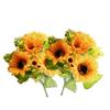 ABOOFAN 5pcs Head Faux Sunflower Plants Artificial Fake Sunflower Decor Office Party Decoration view 1