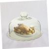 ABOOFAN 1set Glass Cake Dome with Serving Plate Dessert Cover for Cake Snacks and Food Sturdy and Stylish Display for Weddings Parties and Buffets view 4