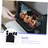 ABOOFAN Kitchen Apron Oven Mitts Hot Pads Non-slip Silicone Surface Safe Cooking view 3