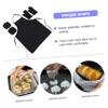 ABOOFAN Kitchen Apron Oven Mitts Hot Pads Non-slip Silicone Surface Safe Cooking view 4