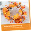 PRETYZOOM Thanksgiving Day Wreath Simulated Maple Leaf Pumpkin Decor for Front Door Autumn Harvest Party Wreath for Decoration Festive Home Accent view 3