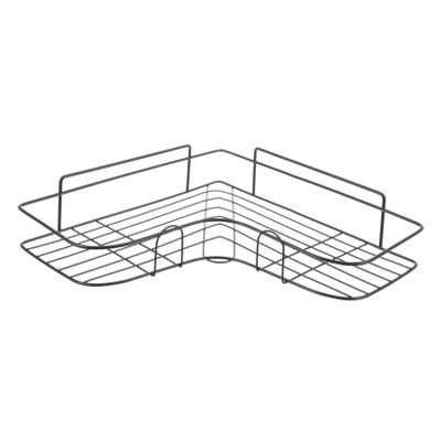 PRETYZOOM Iron Craft Corner Storage Rack Bathroom Wall-Mounted Shelf Triangle Rack Organizer for Home