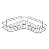 PRETYZOOM Iron Craft Corner Storage Rack Bathroom Wall-Mounted Shelf Triangle Rack Organizer for Home view 1