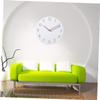 ABOOFAN Round Creative Wall Clock Simple Wooden Wall Clock for Home Office Decor view 3