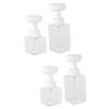 FRCOLOR 4 Pcs Bubbler Bottles Manual Dispenser Liquid Automatic Dispense Dish Brush with Soap Dispenser Containers Foaming Liter Pump Dispenser Jar Soap Holder Reusable Shampoo Bottle Tepg view 1
