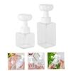 FRCOLOR 4 Pcs Bubbler Bottles Manual Dispenser Liquid Automatic Dispense Dish Brush with Soap Dispenser Containers Foaming Liter Pump Dispenser Jar Soap Holder Reusable Shampoo Bottle Tepg view 2
