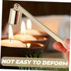 PRETYZOOM 10pcs Stainless Steel Candle Snuffer Gold Wick Trimmer Snuffer for Unique Home Decor view 2