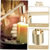 PRETYZOOM 10pcs Stainless Steel Candle Snuffer Gold Wick Trimmer Snuffer for Unique Home Decor view 4