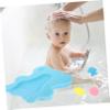 Amosfun Sky Blue Baby Bath Sponge Pad 5cm Mat Non-Slip Feature for Baby Bathing Random Color view 2
