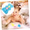 Amosfun Sky Blue Baby Bath Sponge Pad 5cm Mat Non-Slip Feature for Baby Bathing Random Color view 4