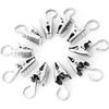 Amosfun Stainless Steel Curtain Clips Hooks 30Pcs Heavy-Duty Spring Tension Clips for Shower Curtains Drapery Window Clips Home and Office Use view 3