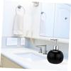 Amosfun Black Ceramic Lotion Pump Bottle Squeeze Dispenser for Liquid Soap Shampoo Moisturizer Refillable Porcelain Container for Bathroom Kitchen Use Unisex Design view 2