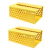 Amosfun 2pcs Bathroom Tissue Holder Toilet Paper Holder Wipes Storage Box Covers Kitchen Decorative Box Napkin Container Napkin Tissue Storage view 1