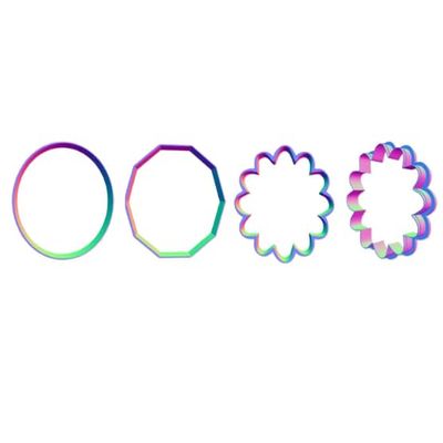 3 PCS Polymer Clay/ClayL: Coaster/Tray/Jewelry Tray Cutter Set (3 inches)