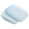 Amosfun Light Blue Travel Soap Holder Portable Soap Box Removable Interlayer for Easy Cleaning for Outdoor Activities Hiking Camping and Gym Use view 1