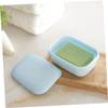 Amosfun Light Blue Travel Soap Holder Portable Soap Box Removable Interlayer for Easy Cleaning for Outdoor Activities Hiking Camping and Gym Use view 3