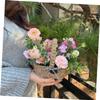 SHOWERORO Fashion Wedding Flower Basket Handheld Creative Weave Design Elegant Flower Girl Holder Natural Color for Floral Arrangements for Weddings and Special Events view 2