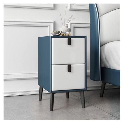 Bedside Cabinet Wood Bedside Table Mini Small Minimalist Modern Locker with Double Drawer Bedroom Cabinet Home Bedside Furniture Nightstand (Color : B)
