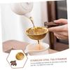 Ciieeo Professional Japanese Style Stainless Steel Tea Strainer Ergonomic Tea Ceremony Accessory for Loose Leaf and Practical Filter for view 3