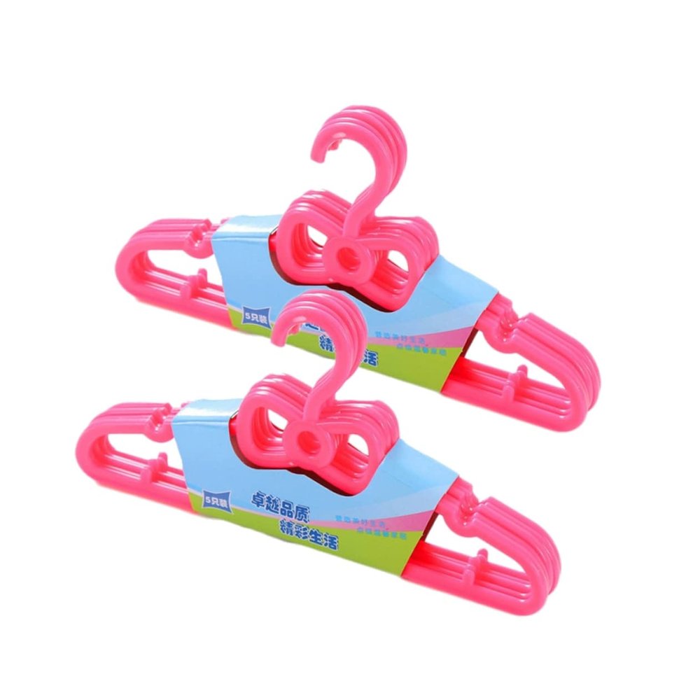 MAGICLULU 10pcs Bow Children's Hangers Solid Plastic Hangers for Kids Kids Home Clothes Hanging Racks