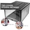 MAGICLULU 2pcs Stackable Thickened Shoe Containers Shoe Storage Box Magnetic Door for Easy Access for Organizing Sneakers and Footwear view 4