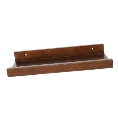 ABOOFAN Farmhouse Wall Shelf with Lip Versatile Floating Storage Rack for Living Bedroom Bathroom Wood Bracket Easy Installation Wall-Mounted Display Shelf
