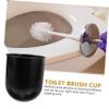 FRCOLOR 9pcs Bathroom Cleaning Brushes Over The Toilet Storage Holder Toilet Brush Cleaner Cup view 3