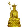 Shlangsonvs Ksitigarbha Bodhisattva Copper Statue for Home Office Decor,King of The Inferno,Ward Off Evil Spirits Buddha Figurines for Housewarming Gift view 1